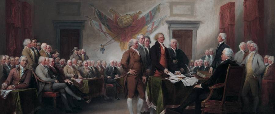 The Declaration of Independence, July 4, 1776, by John Trumbull