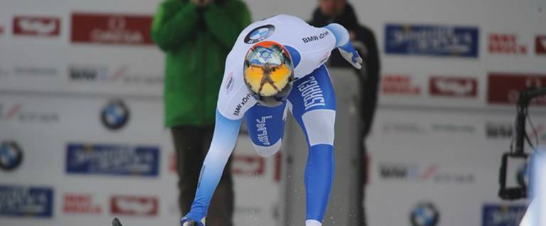 A.J. Edelman competes at the 2016 IBSF World Championships in Innsbruck