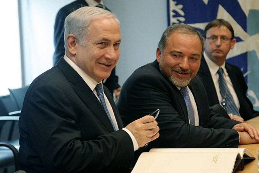Israeli Prime Minister Benjamin Netanyahu and Foreign Minister Avigdor Liberman(AFP)