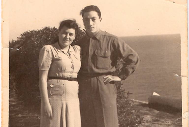 The author's parents shortly after the war. Her mother, Anna Perl Freilich, provided one of the 292 accounts that formed the basis of Christopher Browning's Remembering Survival.(Courtesy of Toby Perl Freilich)