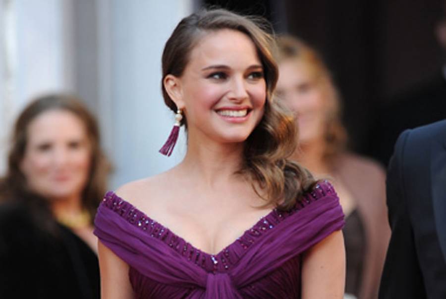 Natalie Portman arriving at the Academy Awards Sunday night.(Jason Merritt/Getty Images)