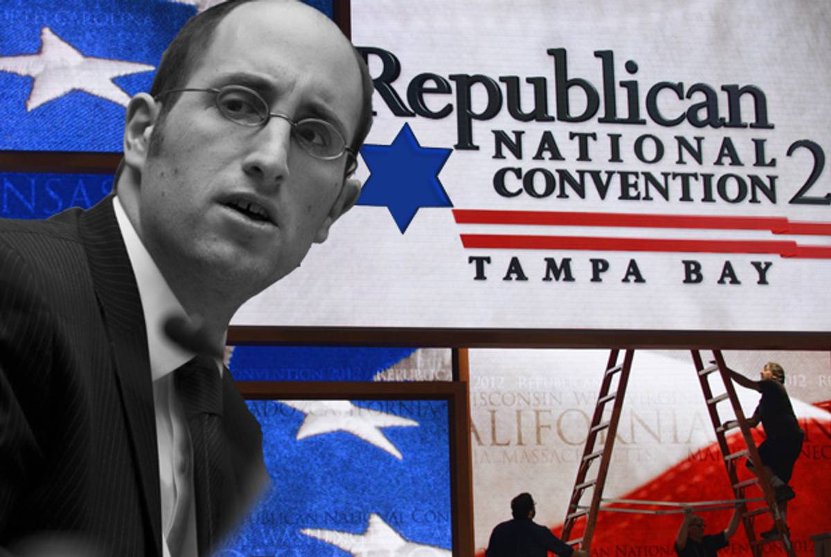 Rabbi Meir Soloveichik will bless the Republican National Convention Tuesday.(Photoillustration Tablet Magazine; original photos The Committee on Oversight and Government Reform/Flickr and Mark Wilson/Getty Images.)