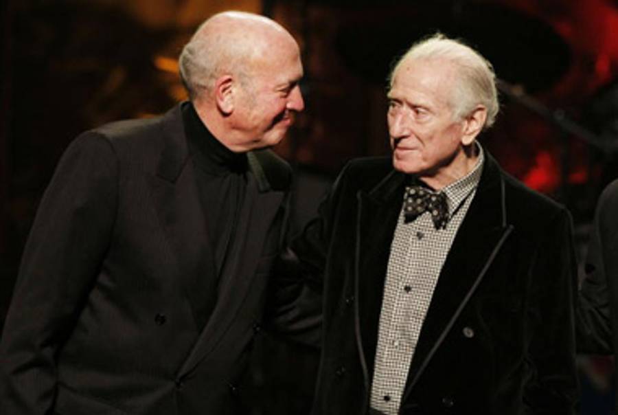 Mike Stoller (L) and Jerry Lieber (R) in 2008.(Kevin Winter/Getty Images)