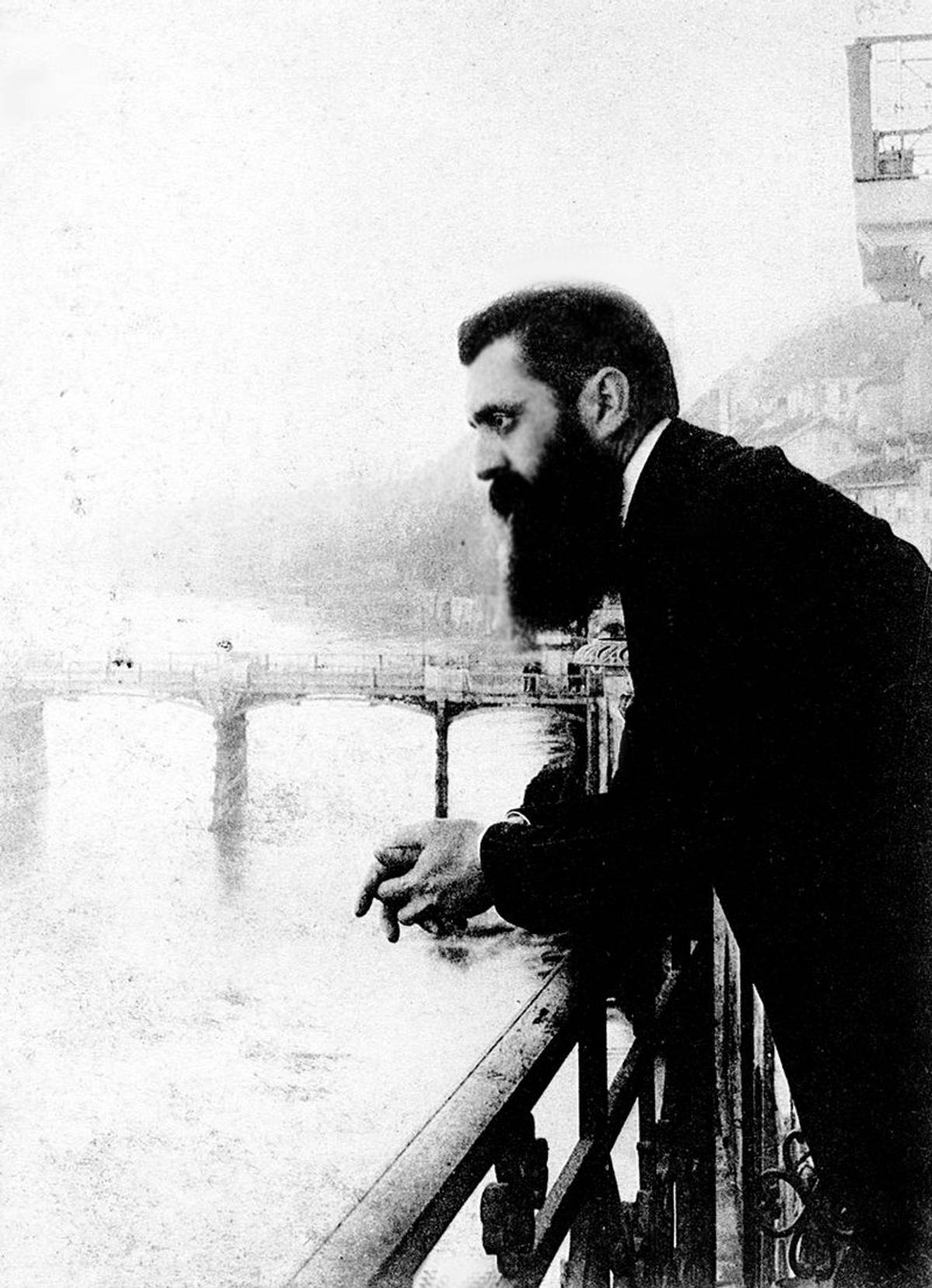 Theodore Herzl in Basel, Switzerland, 1897. (Wikimedia)