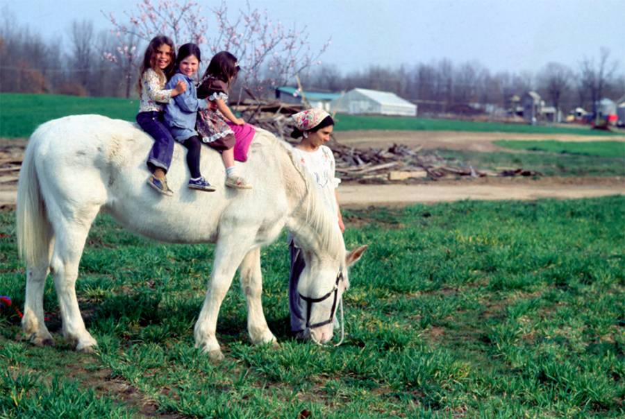 Children at The Farm in the mid 1970s.(David Frohman)