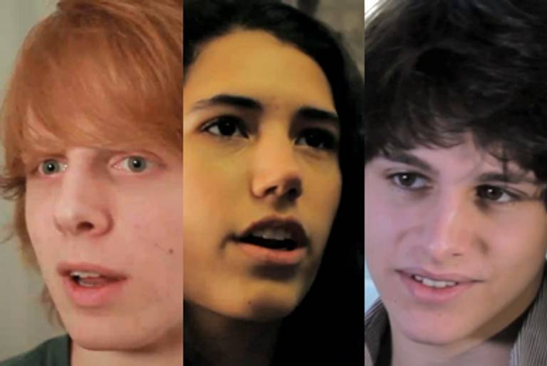 Sam Oliver, Zoe Wolfe, and Daniel Froot, interviewed for Being Interfaith.(Elettra Fiumi and Lea Khayata)