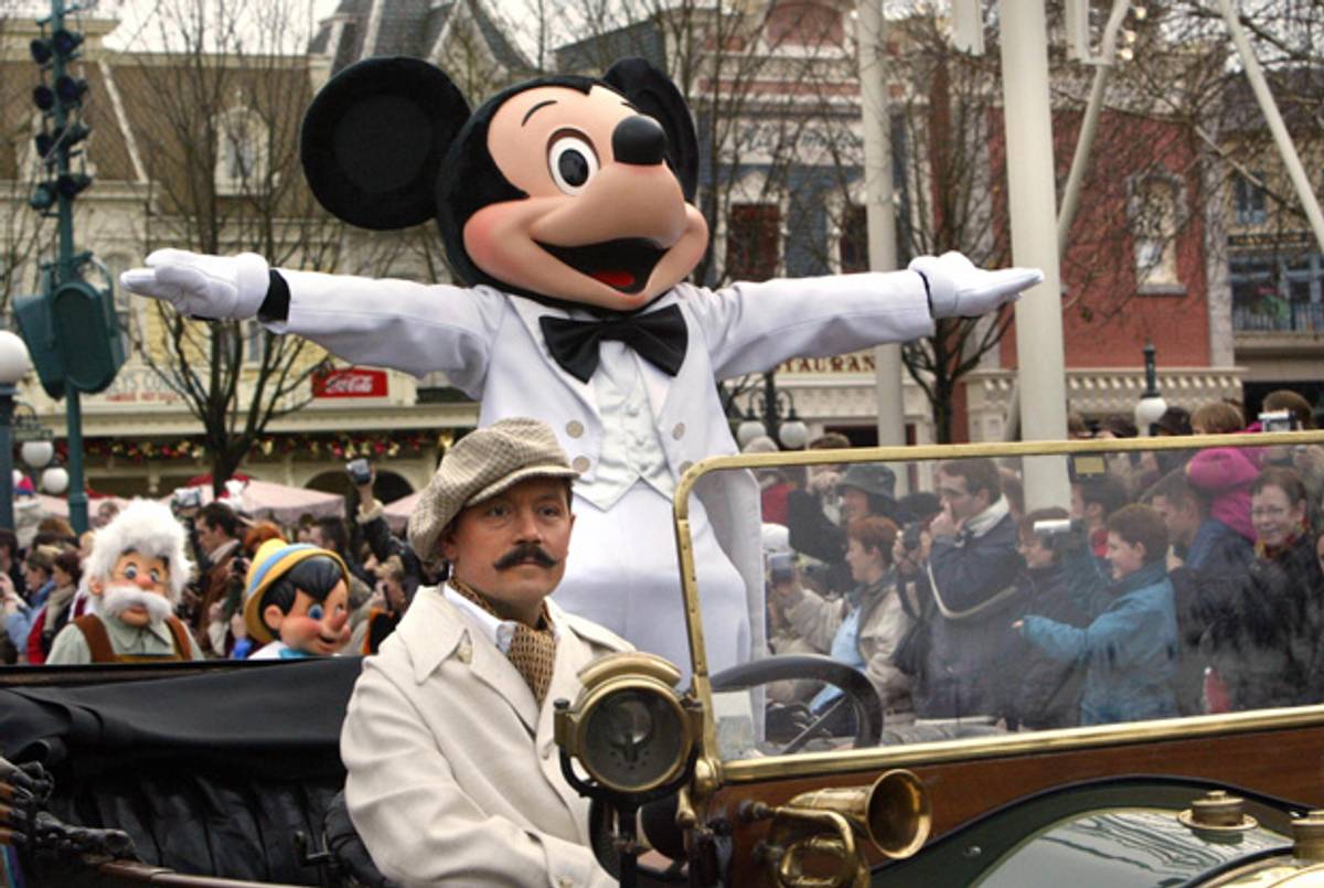 Mickey Mouse, Parisian-style.(Mehdi Fedouach/AFP/Getty Images)