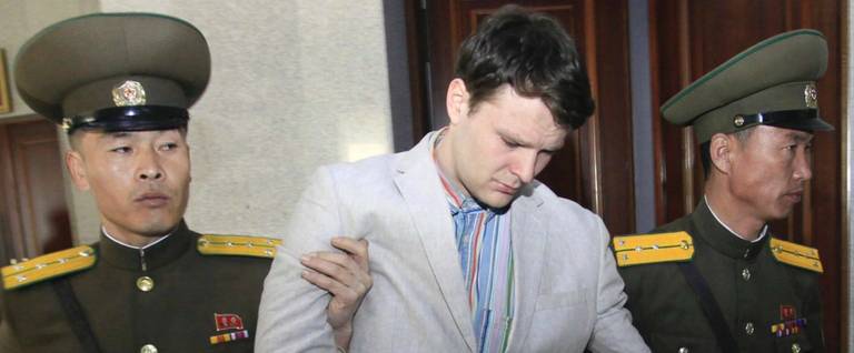 Otto Warmbier detained by North Korean authorities.