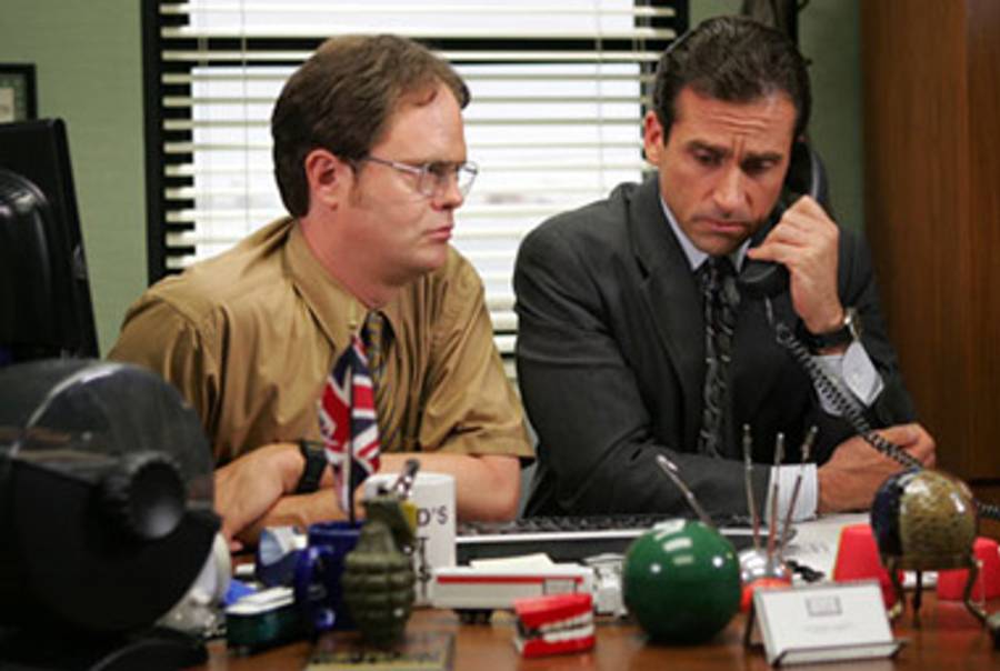 Dwight and Michael in NBC’s ‘The Office’(remake of E! Online)