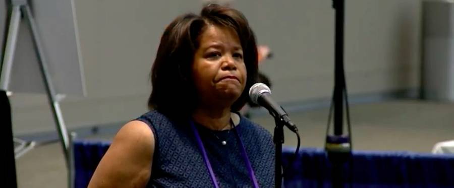 Bishop Gayle Harris tells atrocity story at Episcopal Church’s General Convention