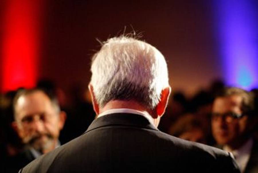 Gingrich arriving at the Republican Jewish Coalition event in Beverly Hills Sunday.
