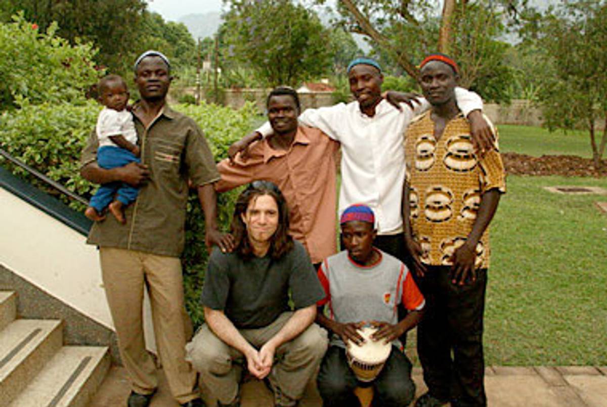 Mike Cohen with musicans in Putti, Uganda.(Courtesy Mike Cohen)