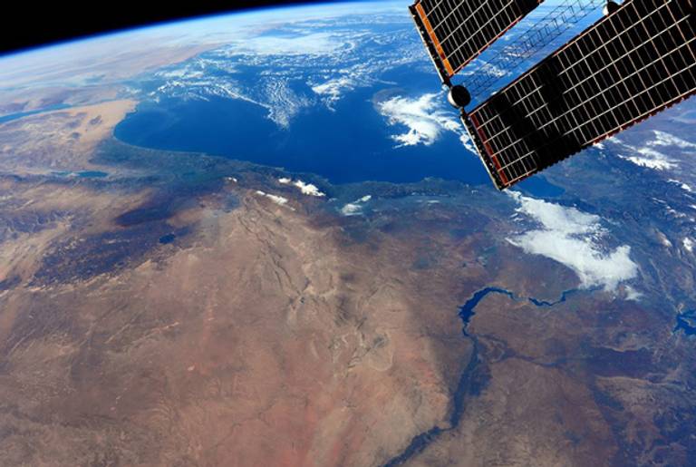 Photograph of Israel taken from the International Space Station on December 25, 2014. (NASA/Barry Wilmore)