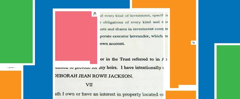 section of the 2002 will of Michael Jackson that was filed at Los Angeles Superior Court in Los Angeles on July 1, 2009.