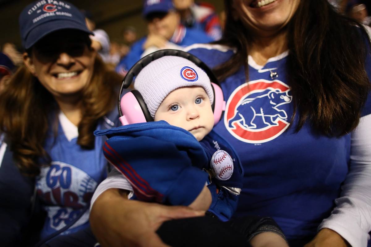 A young Cubs fan at Game Three of the 2016 World Series at Wrigley Field, October 28, 2016 in Chicago, Illinois. (Ezra Shaw/Getty Images)