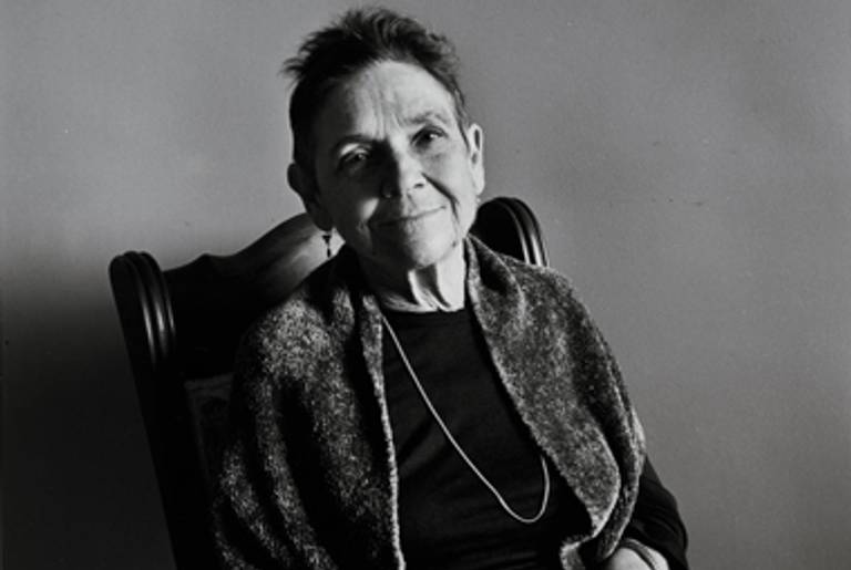Adrienne Rich, 2001.(Photograph by Robert Giard, ©right; Jonathan Silin. Robert Giard Papers. Yale Collection of American Literature, Beinecke Rare Book and Manuscript Library.)