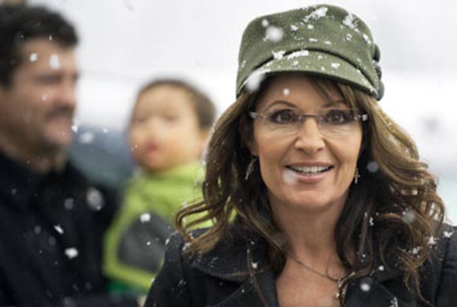 Palin in Fairfax, Virginia, last month.(Paul J. Richards/AFP/Getty Images)