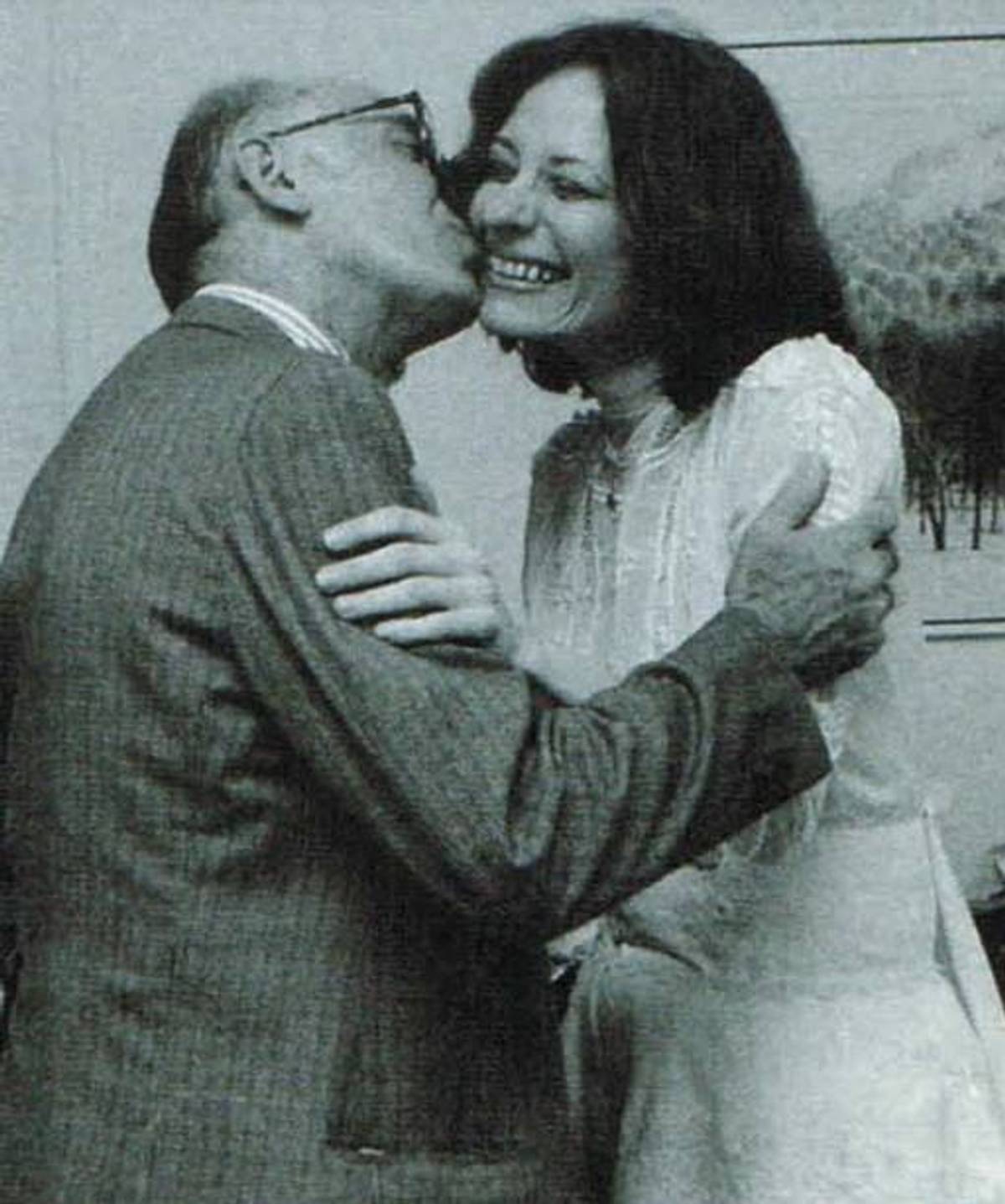 Arlene with Bern at her first wedding, in 1979 to Shepard Kantor