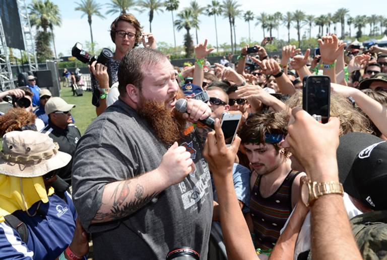 Rapper Action Bronson performs during the 2013 Coachella Valley Music & Arts Festival on April 13, 2013.(Frazer Harrison/Getty Images for Coachella)