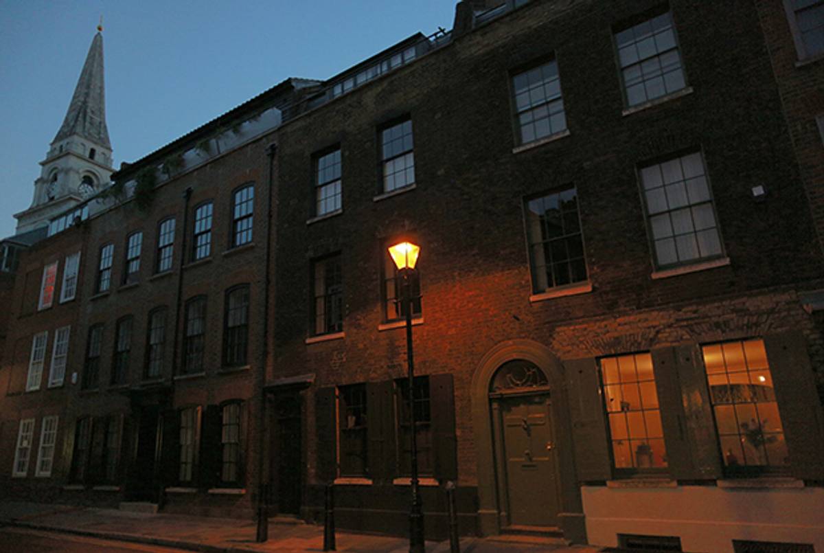 A street near London's Spitafields market, where Jack the Ripper killed most of his victims. (ADRIAN DENNIS/AFP/Getty Images)