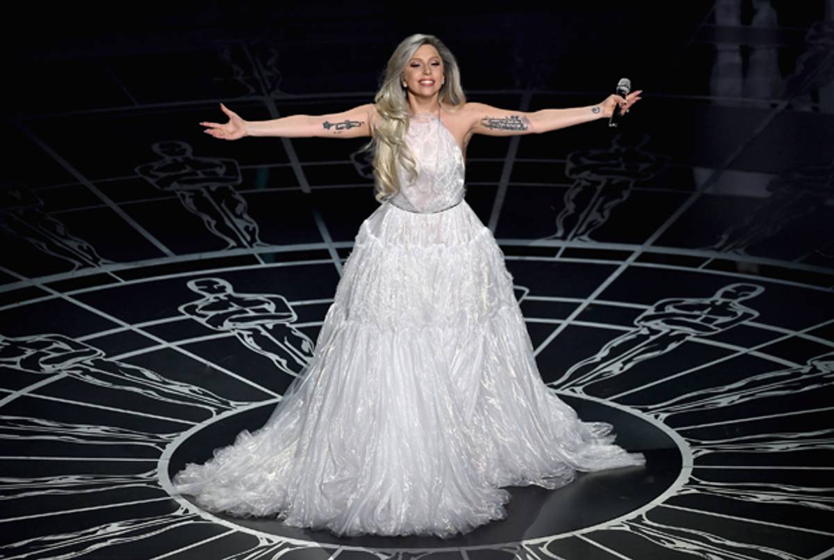 Lady Gaga performs during the 87th Annual Academy Awards on February 22, 2015 in Hollywood, California. (Kevin Winter/Getty Images)