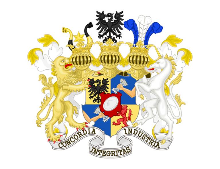 Rothschild family coat of arms. (Wikimedia)