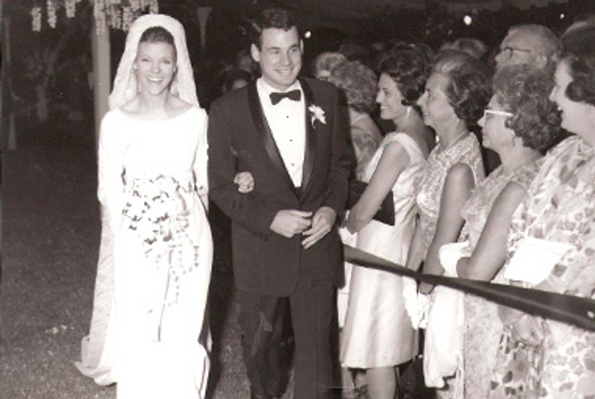 Cokie and Steve Roberts at their 1966 wedding in Bethesda, Maryland.(Courtesy Steve and Cokie Roberts)