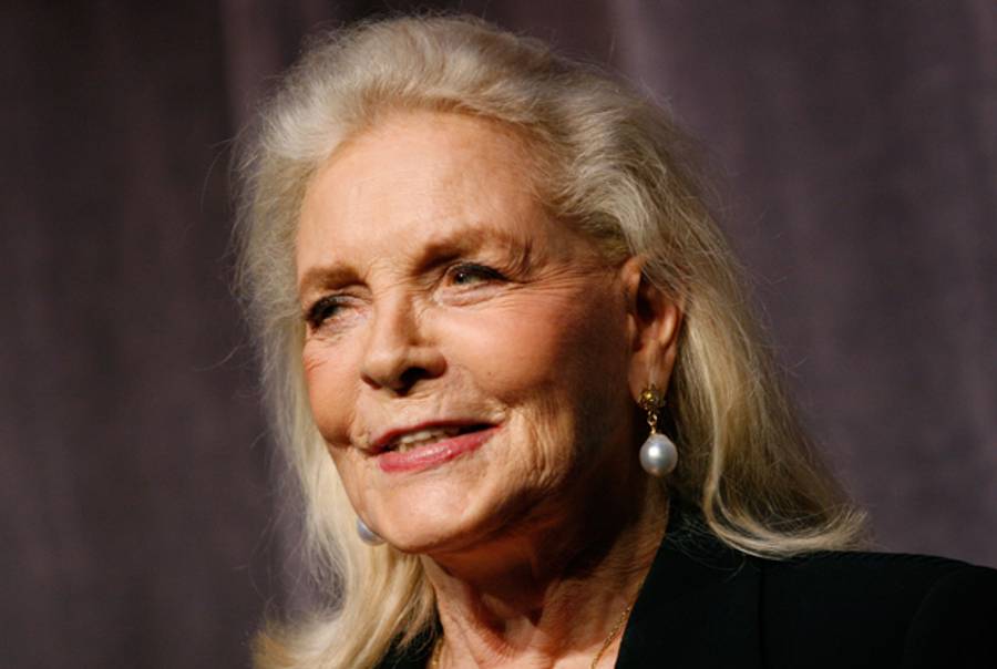Screen legend Lauren Bacall on September 13, 2007 in Toronto, Canada.(Malcolm Taylor/Getty Images)