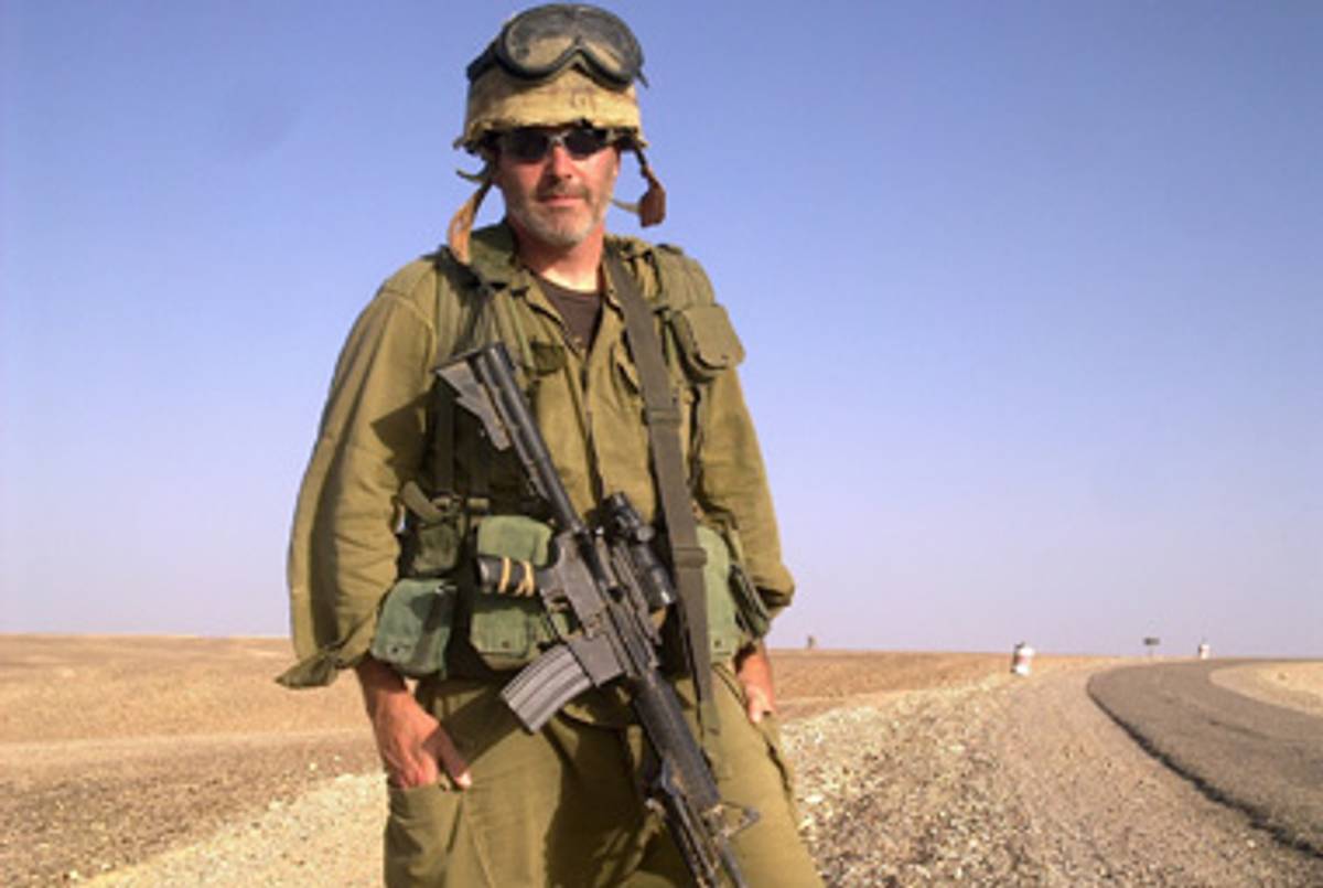 Michael Ripstein on patrol along the Egyptian border.(Courtesy Michael Ripstein)