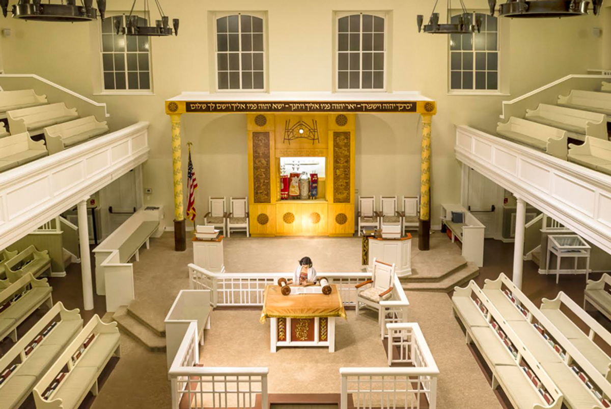 Josie at the bimah.(Photo by Cristobal Vivar and Deborah Copaken)