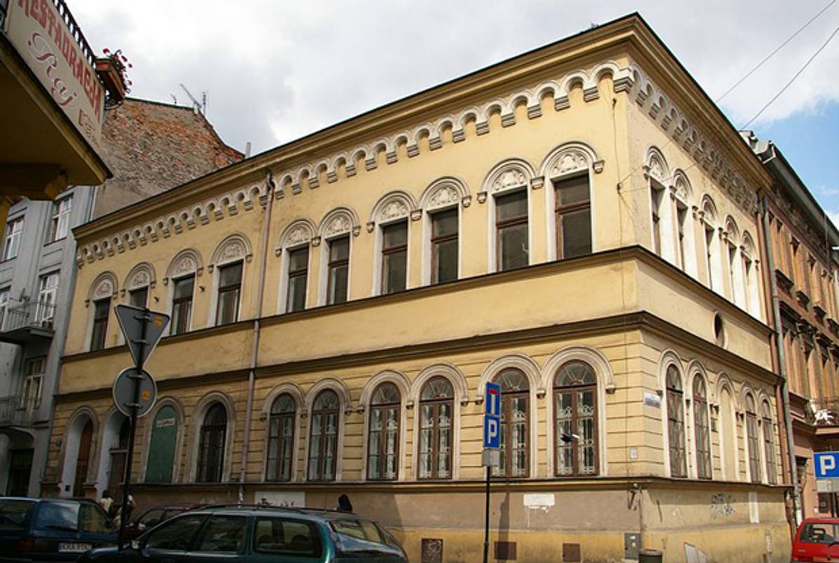 The former Chewra Thilim prayer house on Meiselsa Street in Kraków.(Wikimedia)