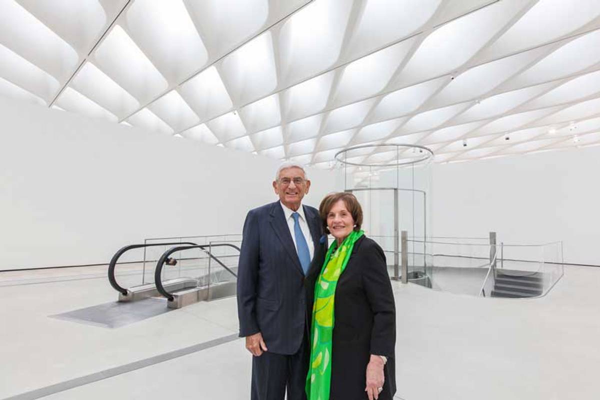 Eli and Edythe Broad, in the third-floor galleries. (Photo: Elizabeth Daniels, courtesy of The Broad)