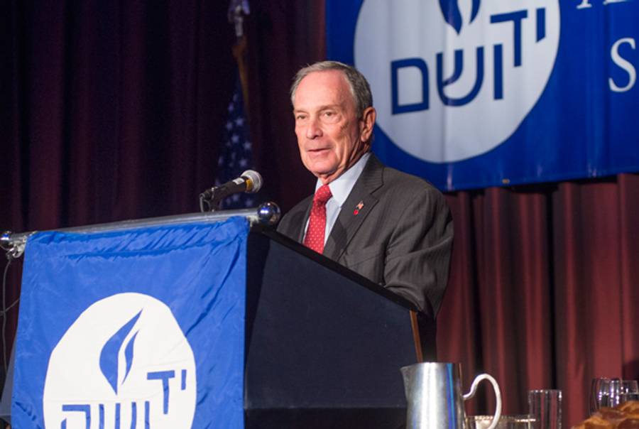 Michael Bloomberg at the American Society for Yad Vashem dinner November 11, 2013 in New York City. (Melanie Einzig)