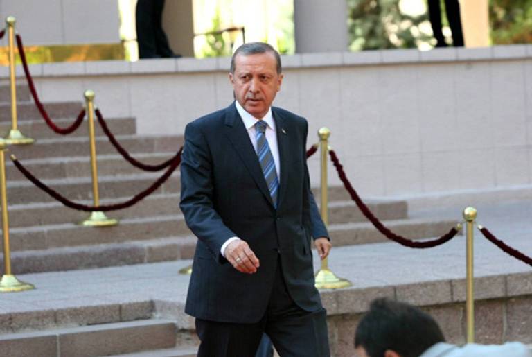 Turkish Prime Minister Erdogan today in Ankara, Turkey.(Adem Altan/AFP/Getty Images)