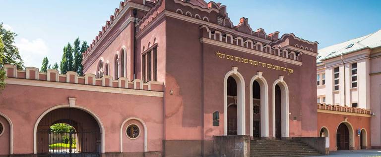 The Jewish synagogue on Puškinova Street, Košice, Slovakia.