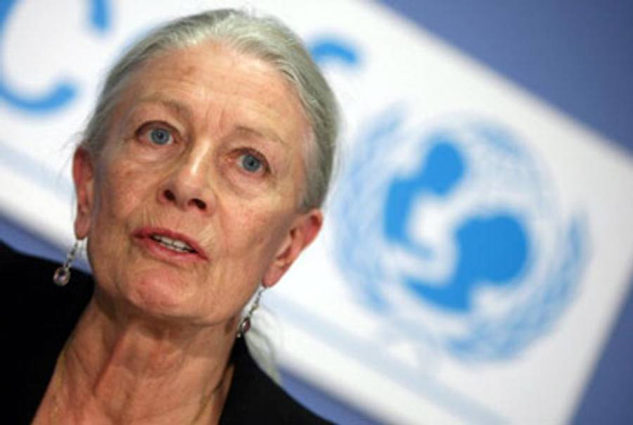 Redgrave at a UNICEF press conference in Berlin last year.(Sean Gallup/Getty Images)