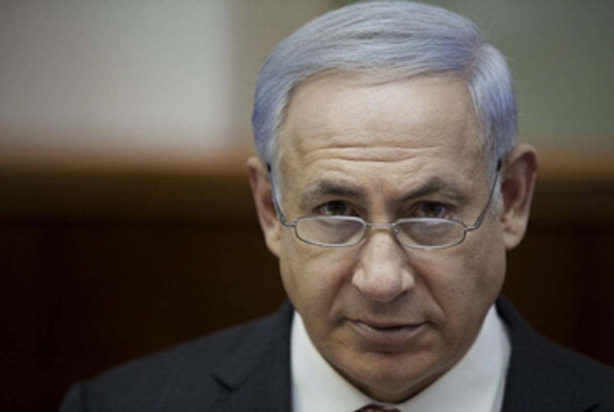 Prime Minister Netanyahu last Sunday.(Uriel Sinai - Pool/Getty images)