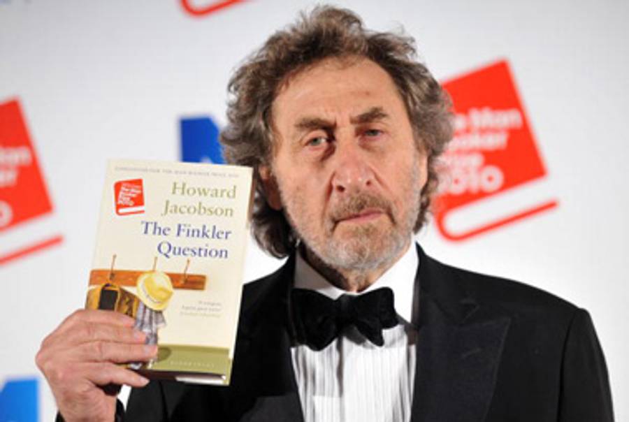 Howard Jacobson, victorious, last night.(Stuart Wilson/Getty Images)