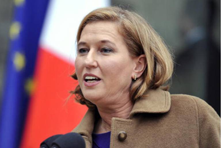 Livni in Paris earlier this month.(Gerard Cerles/AFP/Getty Images)