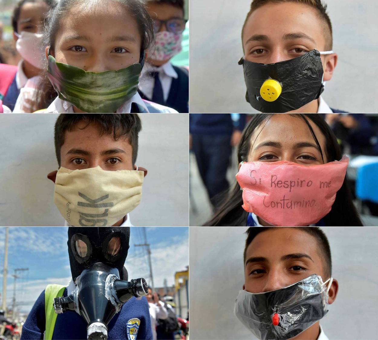 Они надели маски. Маски для лица Пандемия.