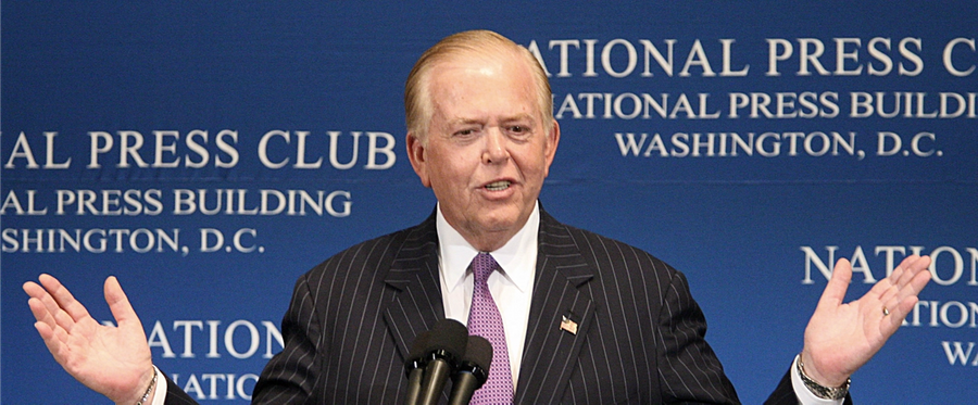 Lou Dobbs speaking at the National Press Club in Washington, D.C., June 26, 2007. 