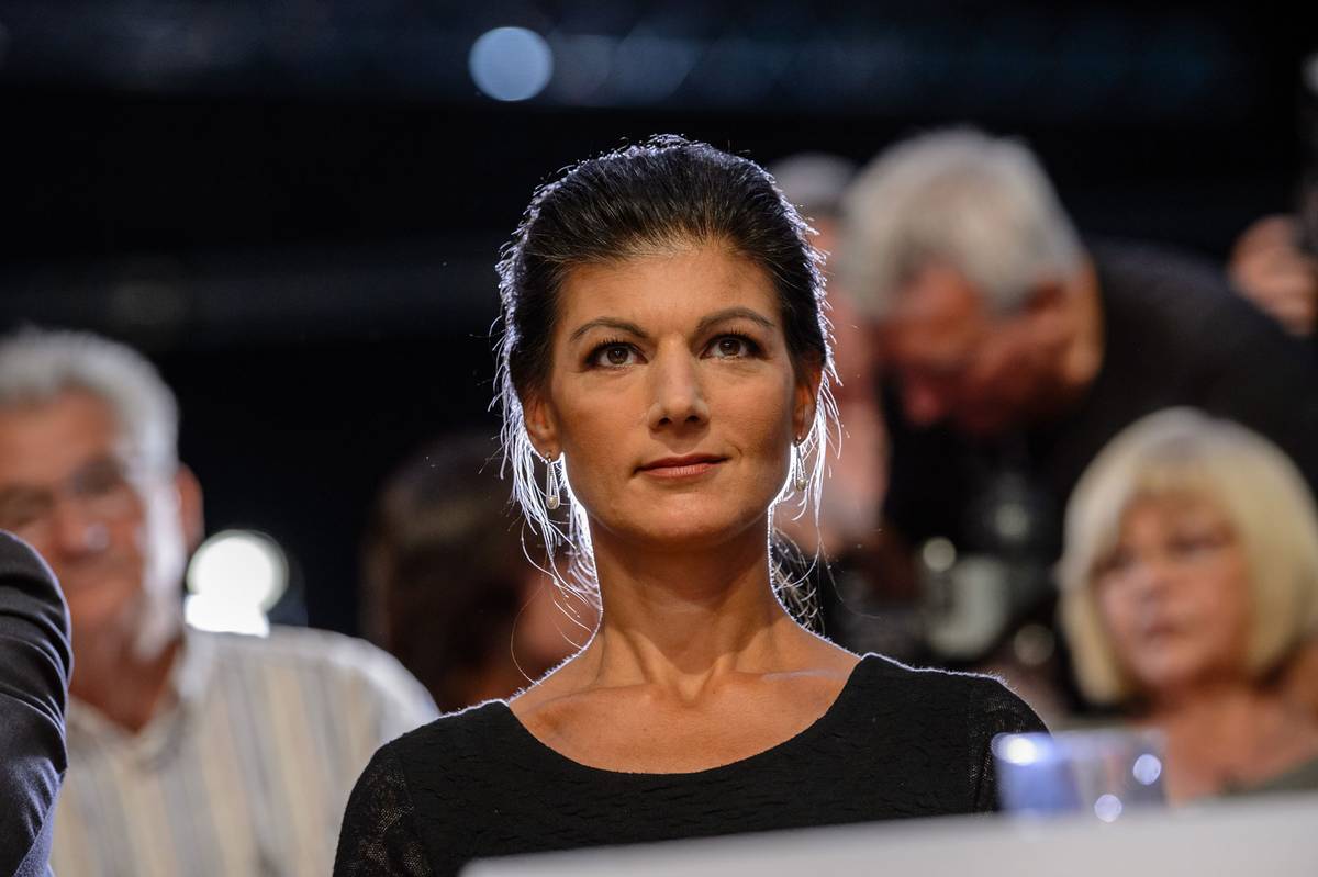 Sahra Wagenknecht, leader of the Sahra Wagenknecht Alliance (BSW)