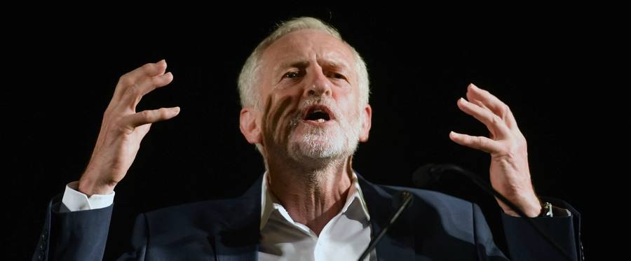 Jeremy Corbyn, Leader of the Labour Party, addresses a rally at the Crown Plaza hotel in Glasgow, Scotland, August 25, 2016. 