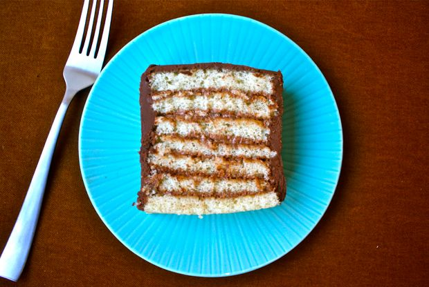 Amazon.com: Seven Layer Cake | Petit Four Cakes | Dobosh Torte |  Scrumptious 7 Layer Cakes | Kosher | Dairy & Nut Free | 16 oz Per Cake -  Stern's Bakery [ 2 Pack ] : Grocery & Gourmet Food