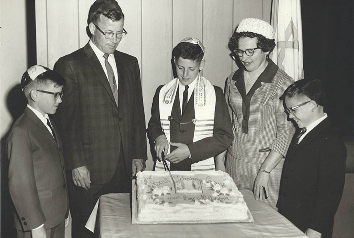 The bar mitzvah cake at the bar mitzvah, 1965.(Courtesy of the author)