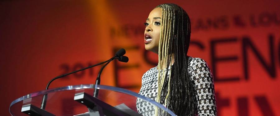 Tamika D. Mallory speaks onstage at the 2017 ESSENCE Festival presented by Coca-Cola at Ernest N. Morial Convention Center on July 1, 2017. in New Orleans, Louisiana.