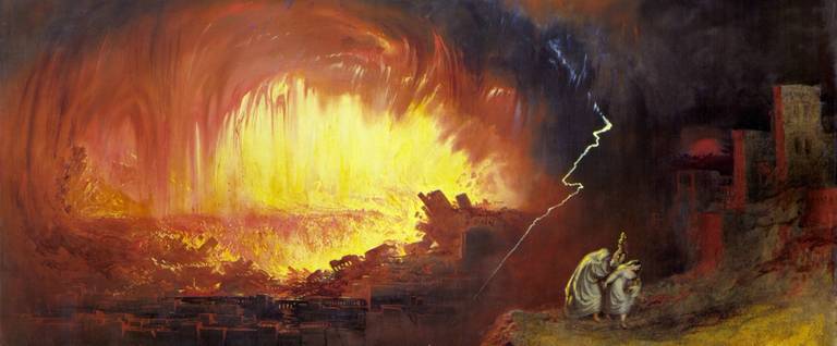 John Martin, 'The Destruction of Sodom and Gomorrah,' 1852 