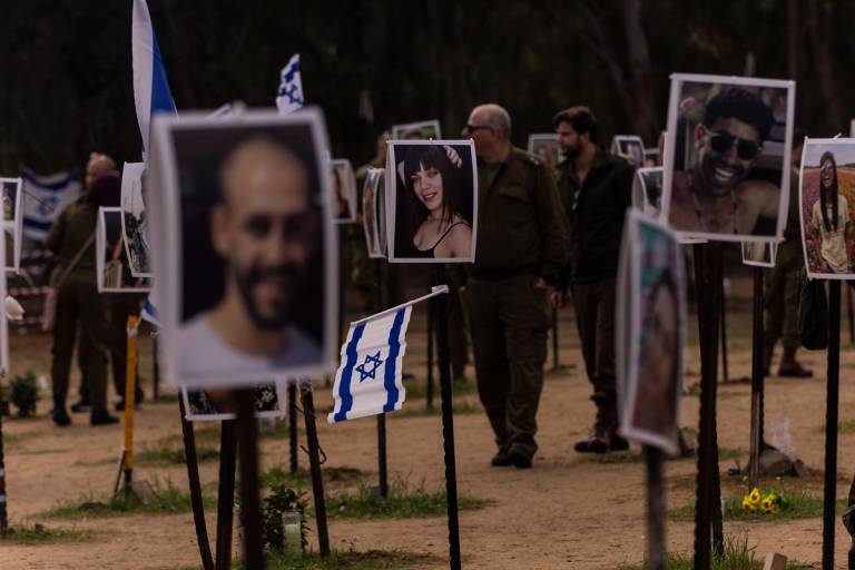 Photos of victims at the Nova festival site in Re'im, Jan. 3, 2024