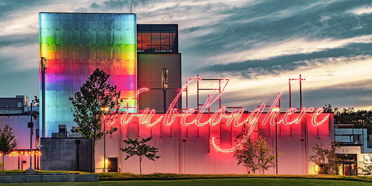 The Momentary, a museum in Bentonville Arkansas. Like several other attractions in the area, the museum charges no admission, and the entire complex—museum, music venue, bar, artist-in-residence studio spaces—is one of dozens of big ticket projects spearheaded in recent years by the Walmart heirs.
