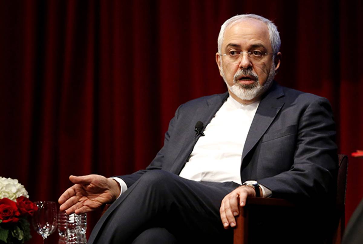 Iranian Foreign Minister Mohammad Javad Zarif speaks at NYU on April 29, 2015. (Kena Betancur/AFP/Getty Images)